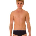 3x Slip elastico esterno Enrico Coveri es1000 in cotone