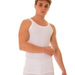 Canottiera costina uomo Henri 59 ss cotone spalla stretta