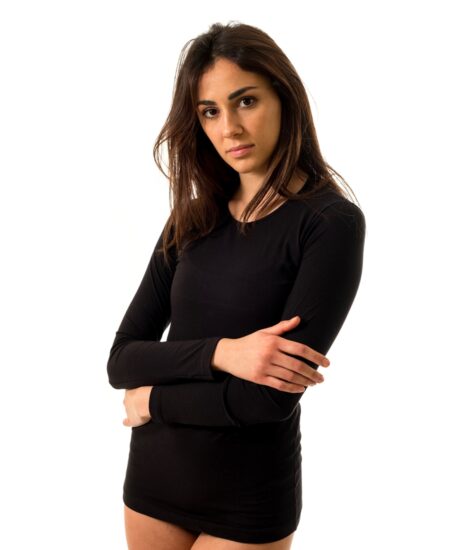 Maglia Manica Lunga Jadea 4055 girocollo stretto