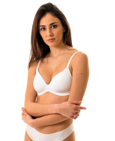 Reggiseno senza ferretto Sielei 1556 preformato in microfibra