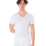 Mezza manica scollo a "V" Henri art.933 in  filo scozia