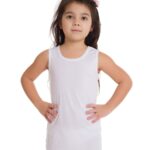 3x Canotta spalla larga Ellepi bambina in cotone